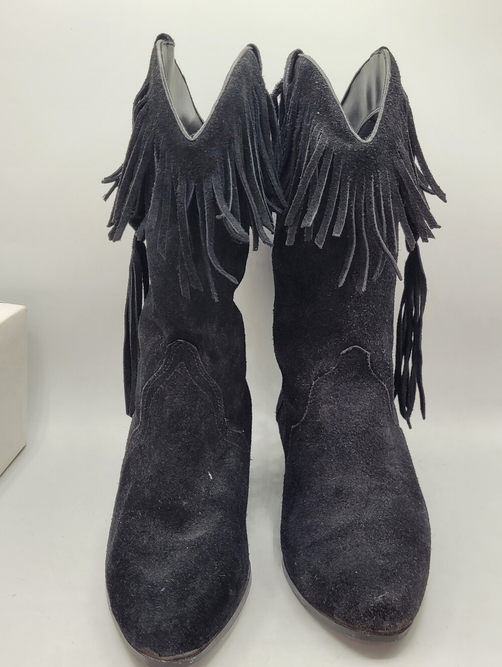Silver Star Collection Houston leather fringe boots size 9 - Picture 13 of 16